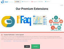 Tablet Screenshot of idealextensions.com